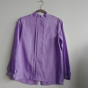 Lavender jh collection vintage blouse 12
